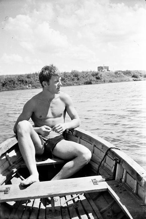 61-2    1961 г.  В.Меньшиков. Соревнования на Сенной курье. Томск.