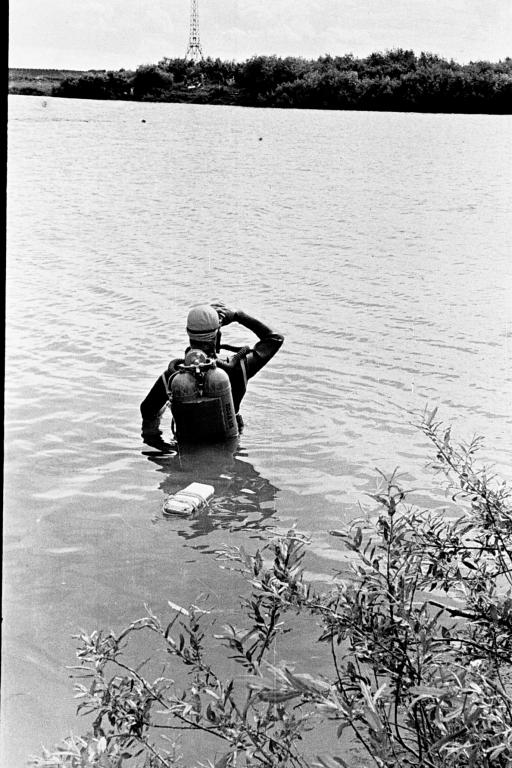 62-19  1962 г.  В.Меньшиков. Тренировка на Сенной курье. Томск.