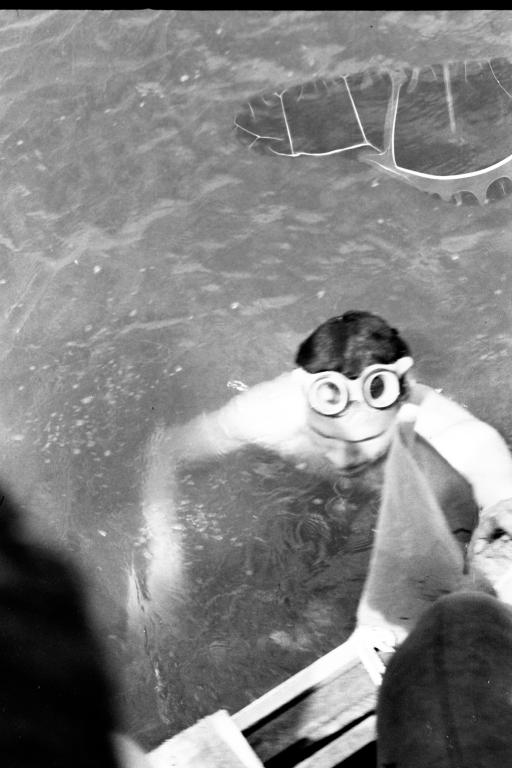67-63  1967 г.  В.Жданов после финиша. Зональные соревнования по подводному спорту. г.Белово.