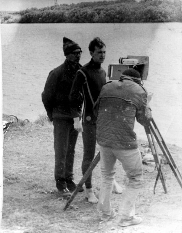 68-28  1968 г.  В.Морозов, С.Шлёнкин, А.П.Привезенцев. Первенство Томской области по подводному многоборью. Сенная Курья, Томск.