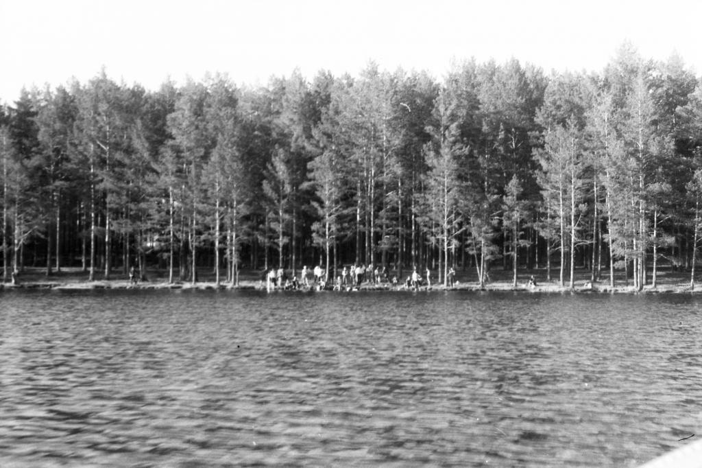 70-86  1970 г.  Место старта. Первенство Сибирской зоны по подводному ориентированию. п.Самуськи, Томская обл.