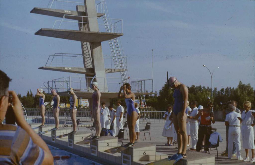 85-25  1985 г.  На старте. Матч СССР-ГДР-Франция. Франция.