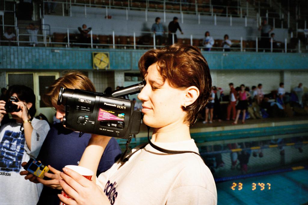 97-8    1997 г.  Видеооператор И.Егорушкина. III клубный чемпионат Европы (Кубок  CMAS) по плаванию в ластах. Берлин, Германия.
