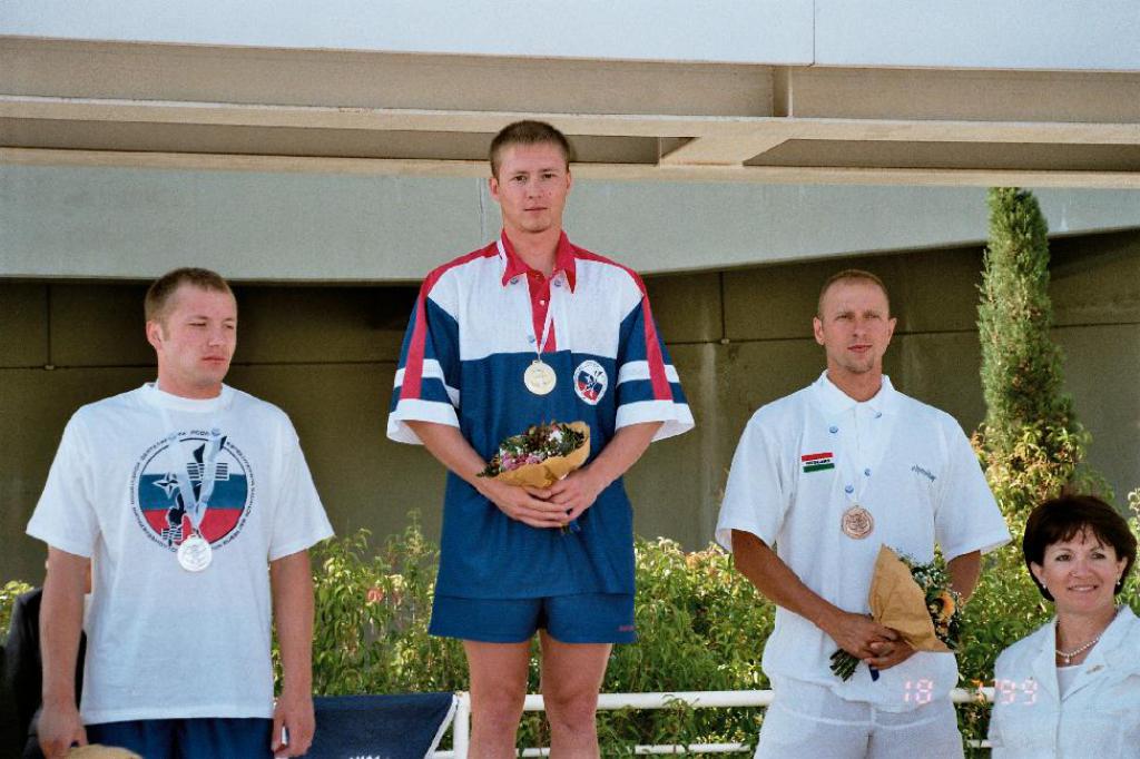 99-58  1999 г.  Чемпион Европы  М.Максимов. ХVIII чемпионат Европы. Афины, Греция.