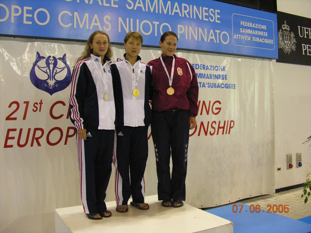 05-72  2005 г.  С.Дедюх на втором месте. XXI чемпионат Европы. Сан Марино.