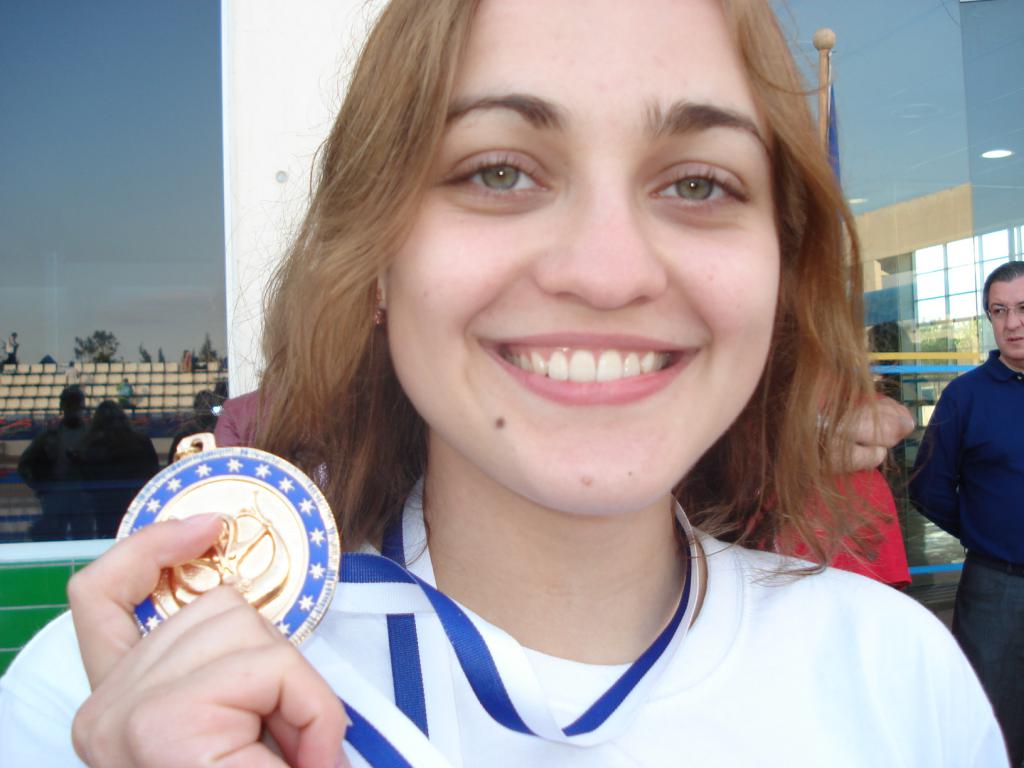 08-34  2008 г.  М.Радченко с золотой медалью. V этап кубка мира. Пальма-де-Мальорка, Испания..JPG