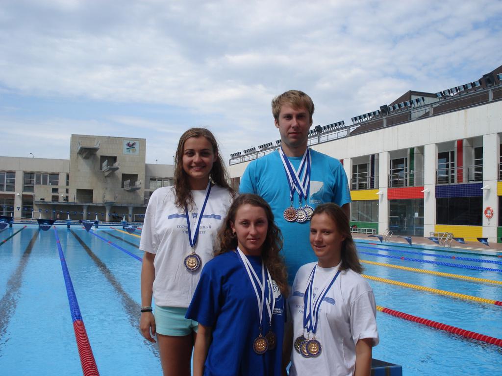 08-38  2008 г.  А.Бер, С.Дедюх, М.Радченко и П.Кулаков после соревнований. V этап кубка мира. Пальма-де-Мальорка, Испания..JPG