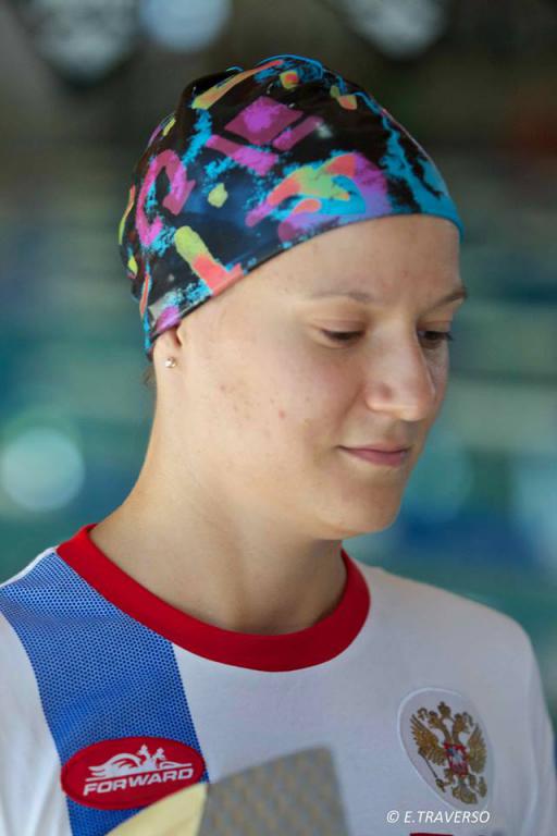 14-32 2014 Анна Бер переред финалом в нырянии на 50м. Чемпионат Европы по плаванию в ластах. Линьяно (Италия).